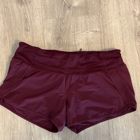lululemon athletica Pants - Lululemon Athletica Deep Red Athletic Shorts